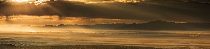 sunup, sunrise, Burning Man, Black Rock Desert, storm clouds