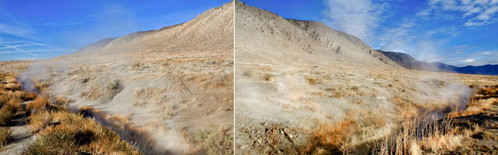 Hot springs, Burning Man, Highway 447, Nevada, Granite Range, desert
