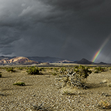 Monte Christo Range Nevada Great Basin storm clouds rainbow